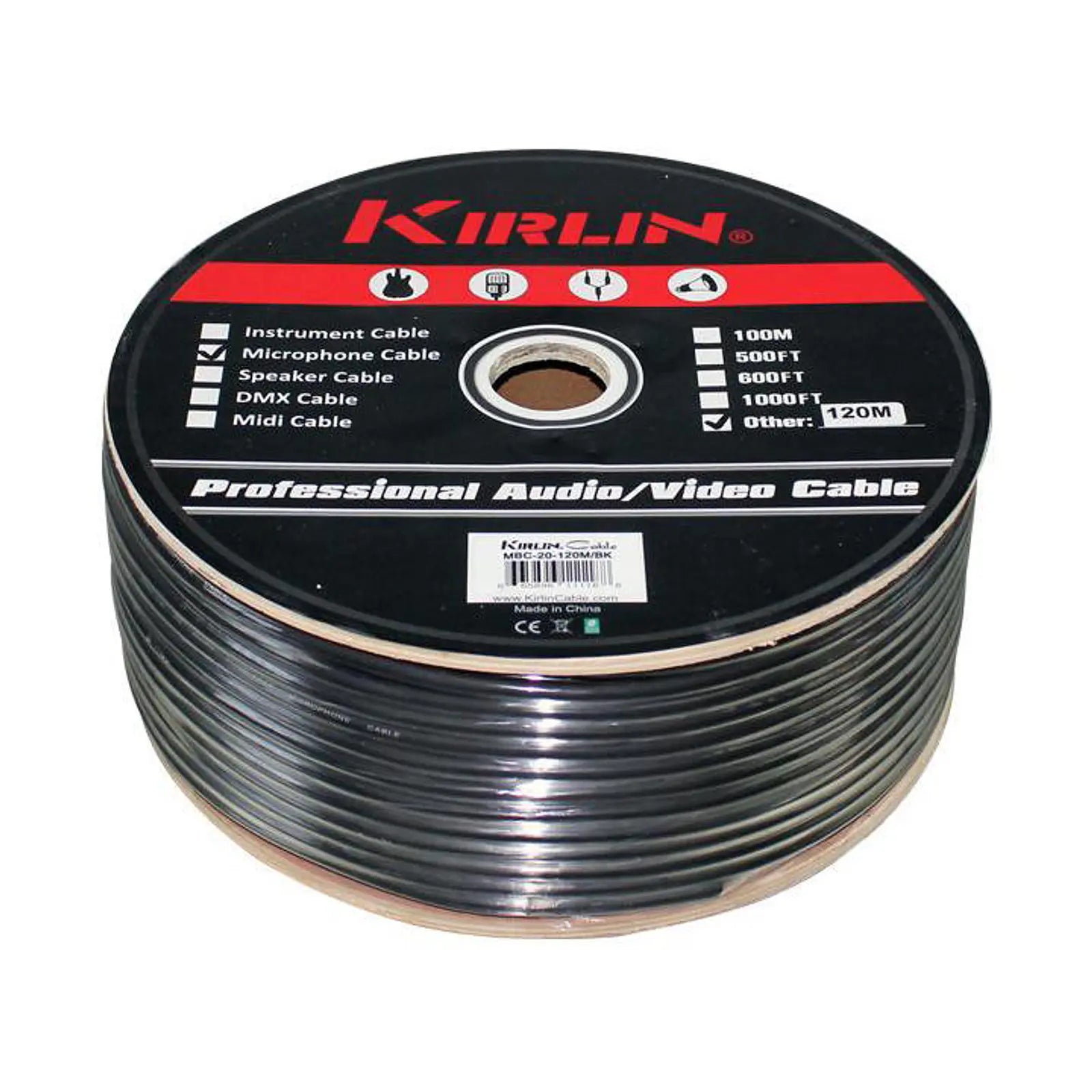 Kirlin Mbc-20 Rollo Cable Micrófono (100 Mts)