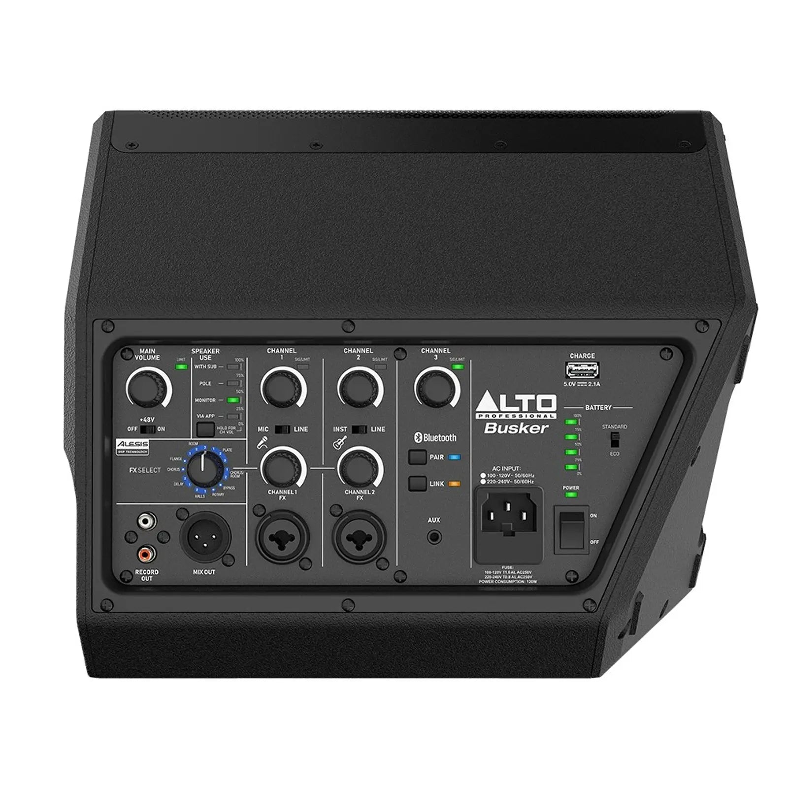 Alto Profesional Busker Parlante Portatil Recargable 200w