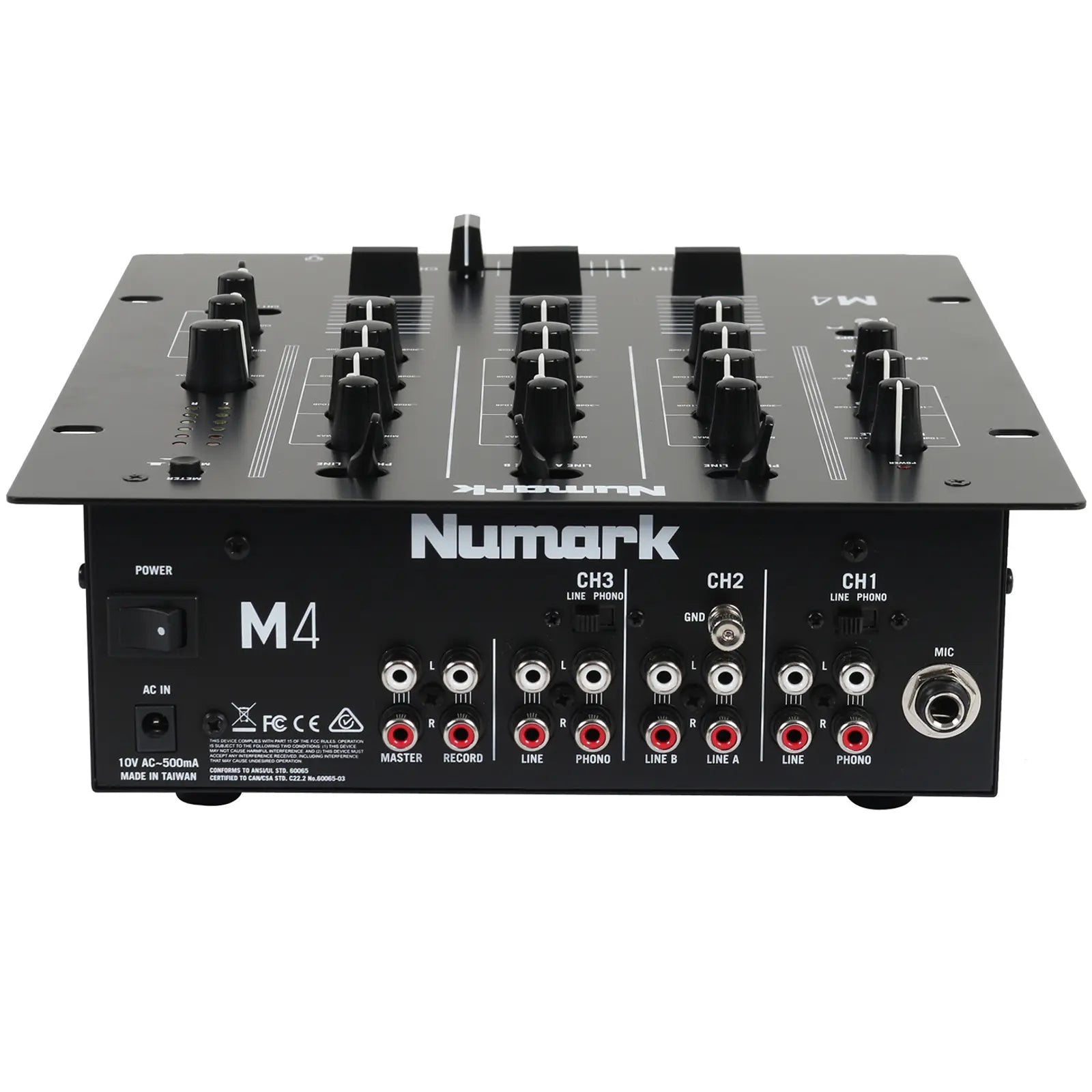 Numark M4 Black Mezclador Scratch De 3 Canales Para Djs
