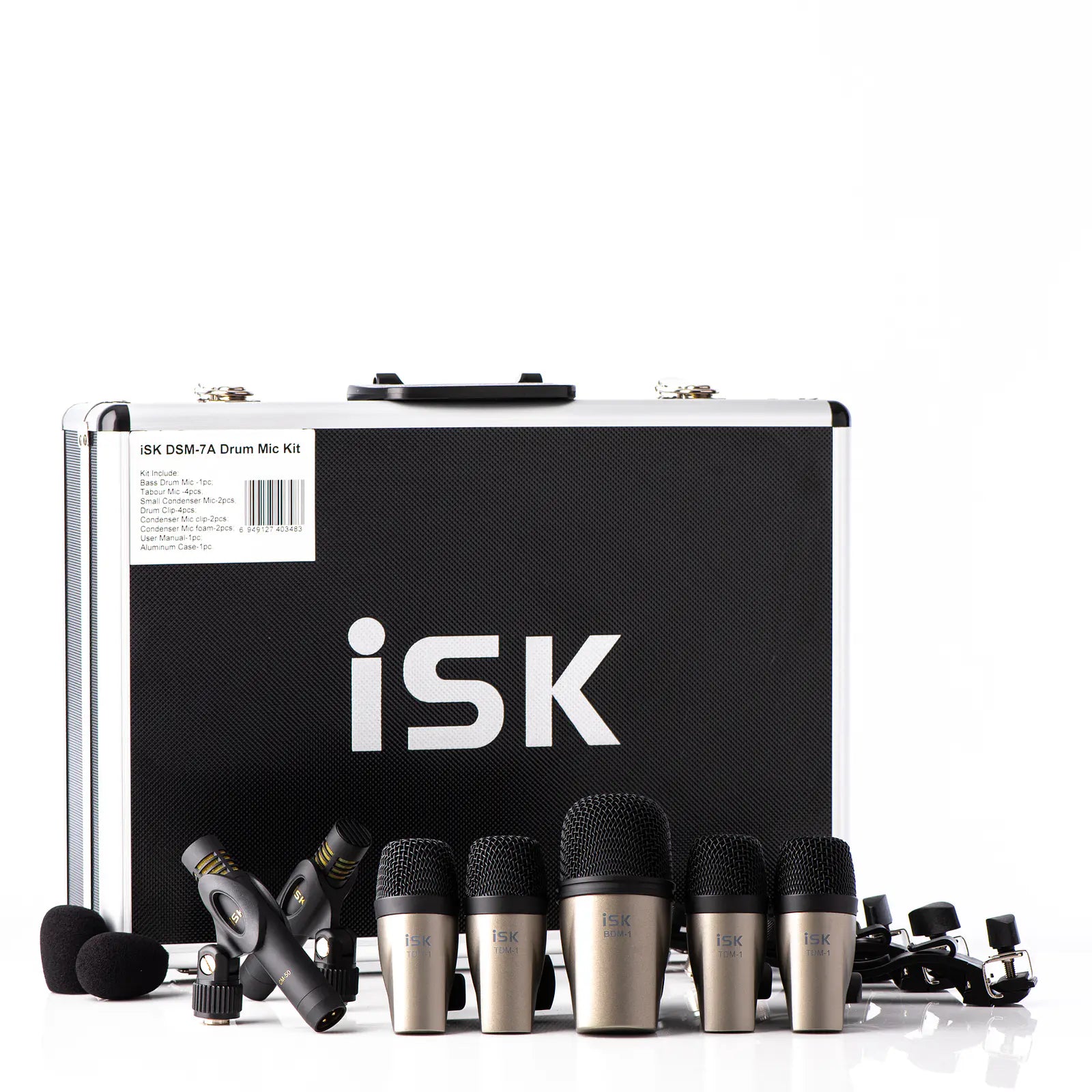 ISK DSM-7A Set de Micrófonos para bateria 7 piezas