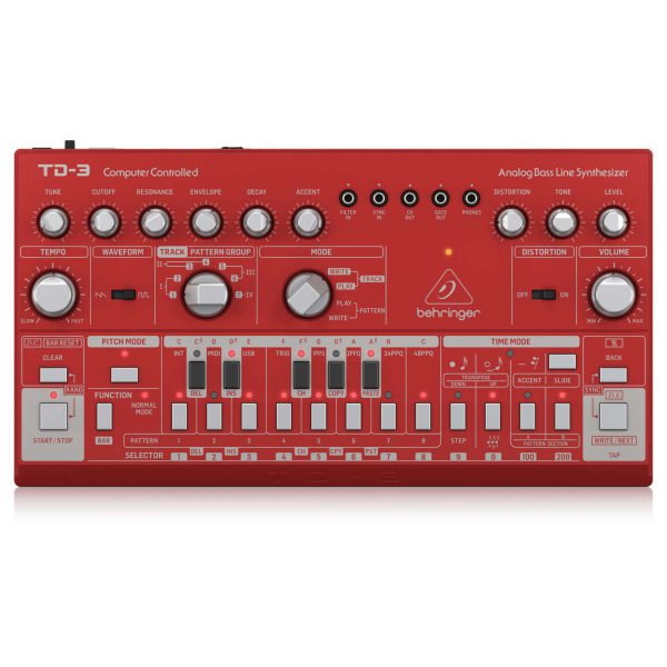 Behringer TD-3-RD Sintetizador Análogo de Linea de Bajo con Secuenciador