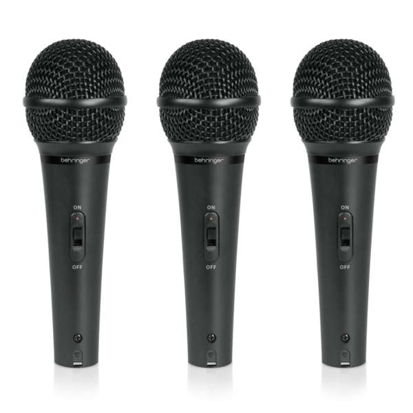 Behringer UltraVoice XM1800S Set de 3 Micrófonos Dinámicos