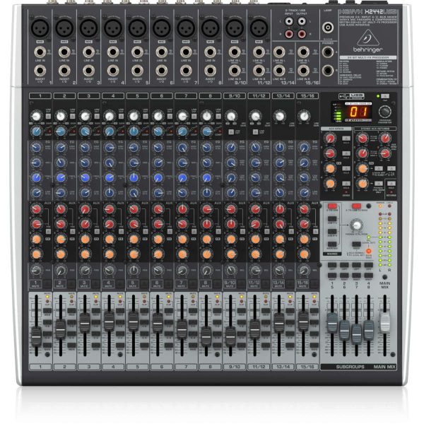 Behringer Xenyx X2442USB Mixer Análogo con Función de Interfaz USB y FX