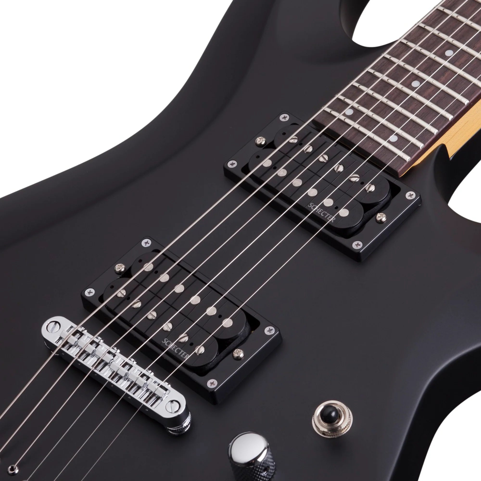 Schecter C-6 Deluxe Left Hand Satin Black Guitarra Eléctrica
