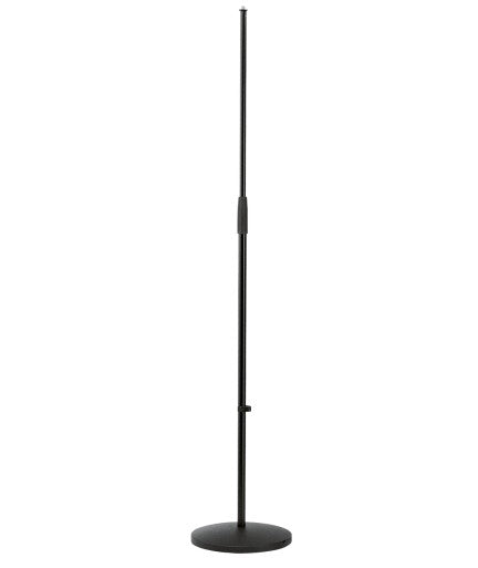 K&M 26000-500-55 Atril de Microfono recto negro base redonda