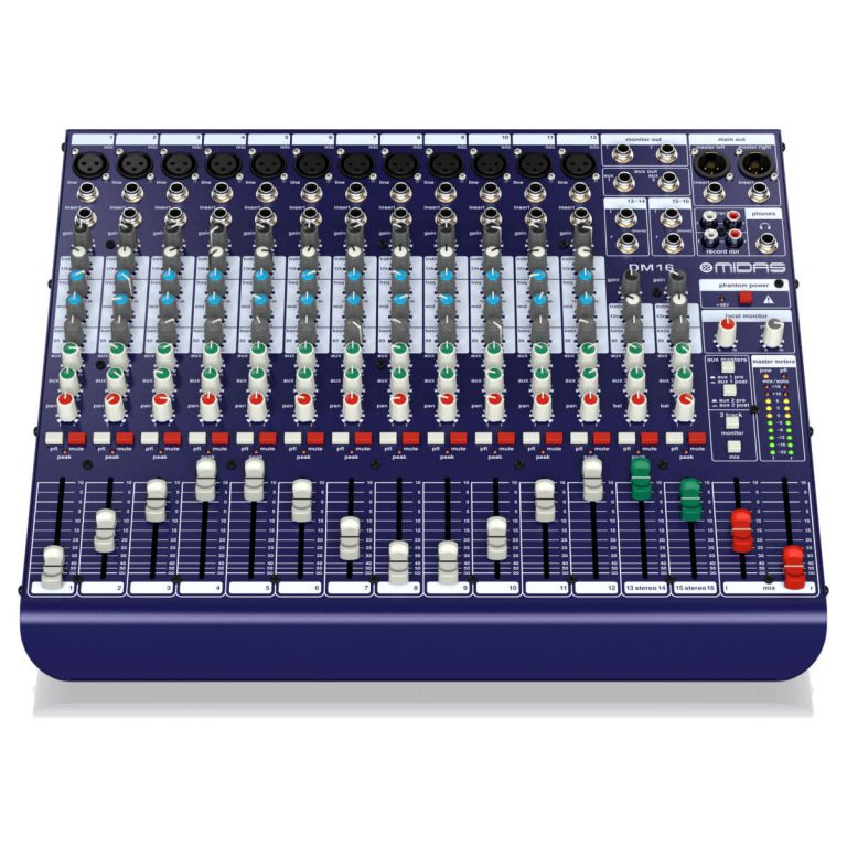 Midas DM16 Consola Análoga de Mezcla de 16 Canales