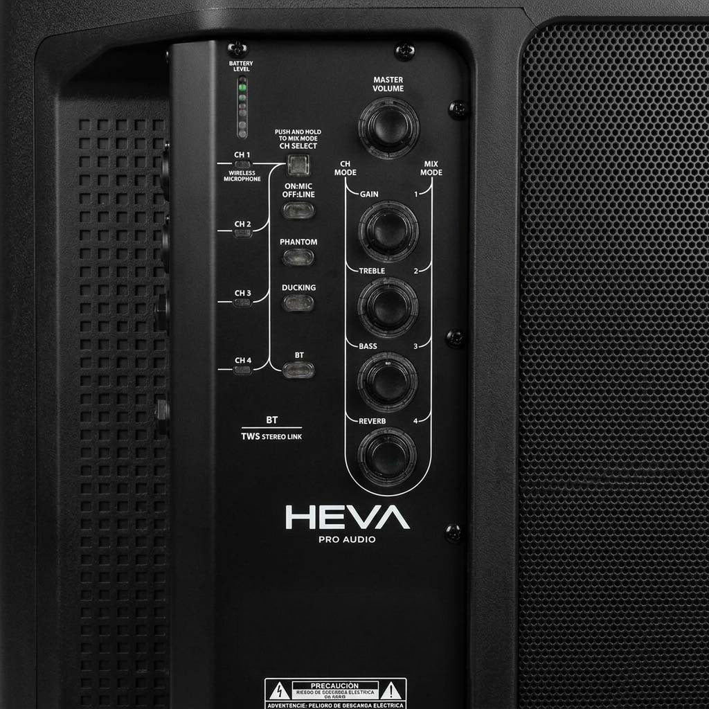 Heva Pro Audio Parlante Activo con Batería y BT