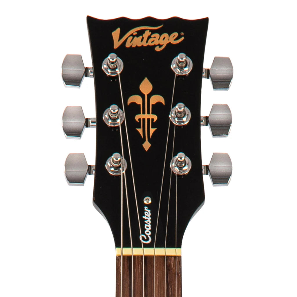 Vintage V10 Coaster Series Guitarra eléctrica Boulevard Black