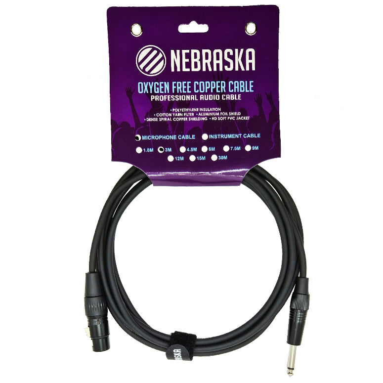 Nebraska XFJM3 cable TS a XLR F 3 mts