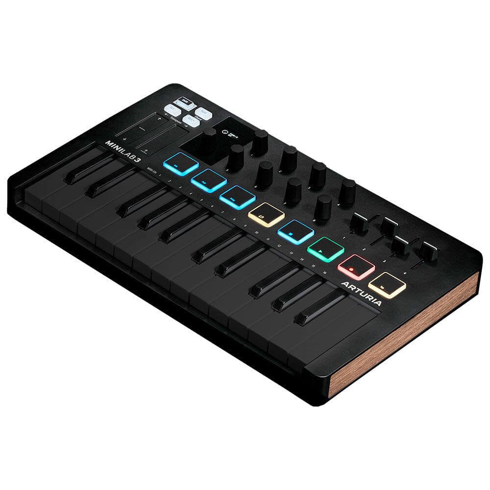 Arturia MiniLab 3 Deep Black Controlador MIDI/USB de 25 Teclas Controladores USB/MIDI Arturia
