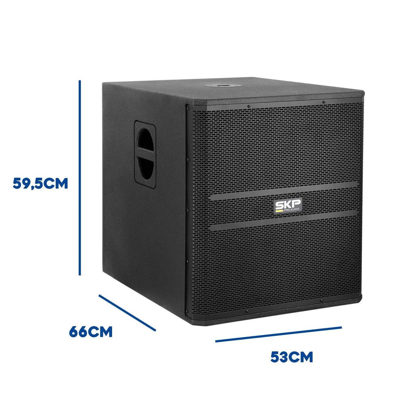 SKP DX18S Subwoofer Activo 18 Pulgadas, 800W RMS y Gabinete de Madera
