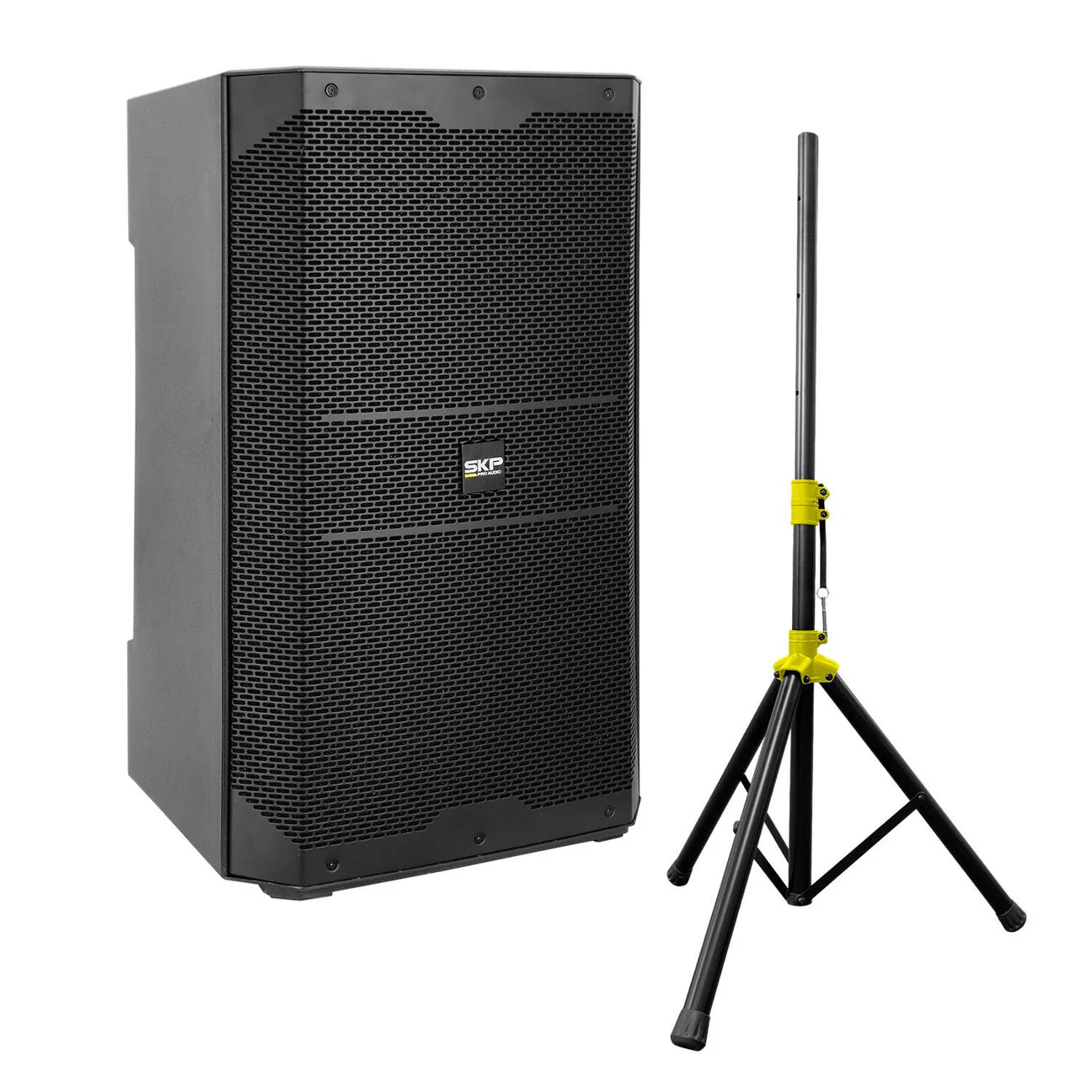 SKP DX15 Plus Caja Acustica Activa 800W RMS, DSP, Bluetooth TWS + Atril y Funda Incluidos