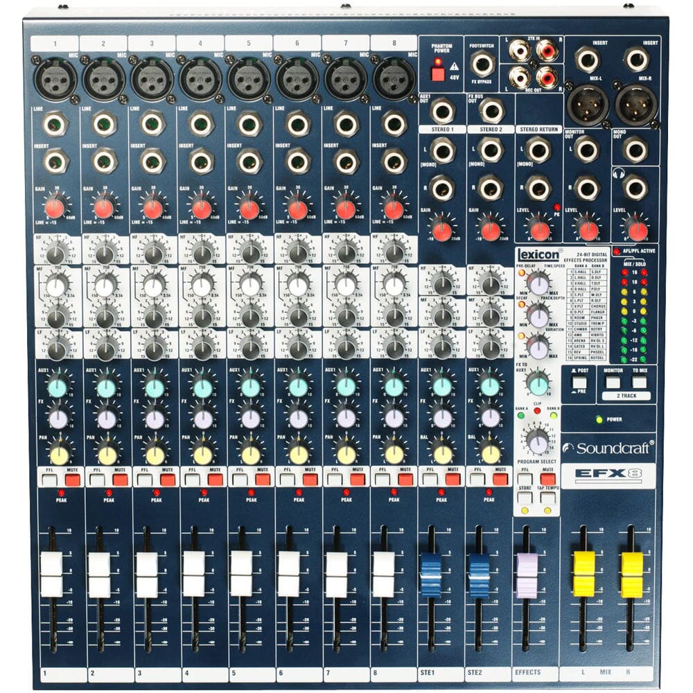 Consola Análoga Soundcraft EFX8 Mixers/Consolas Soundcraft
