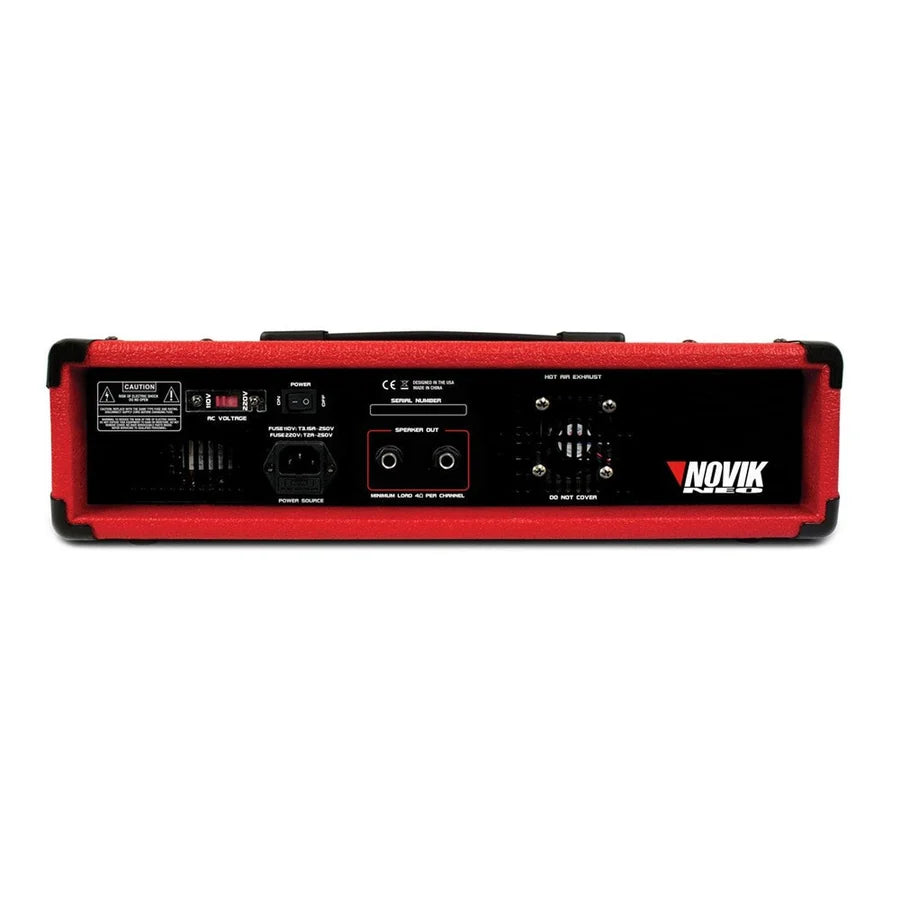 Consola Potenciada Novik NVK 4300 | 4 Canales, 150W RMS, Bluetooth y USB