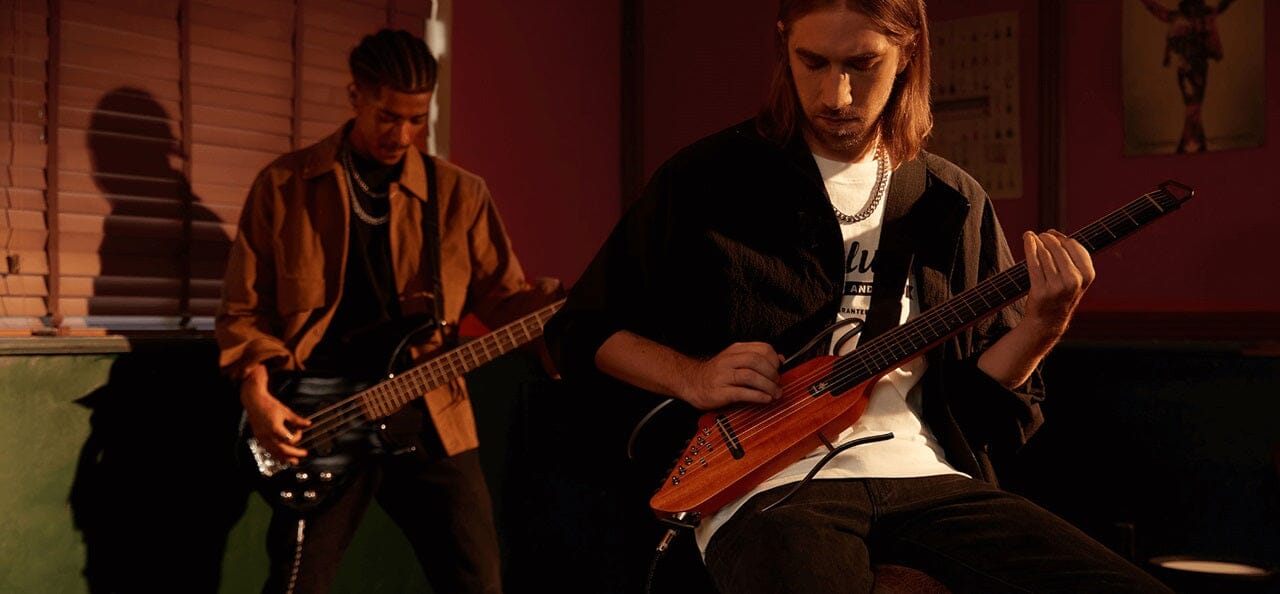 Guitarra Eléctrica de viaje Donner HUSH I Guitarras Eléctricas Donner