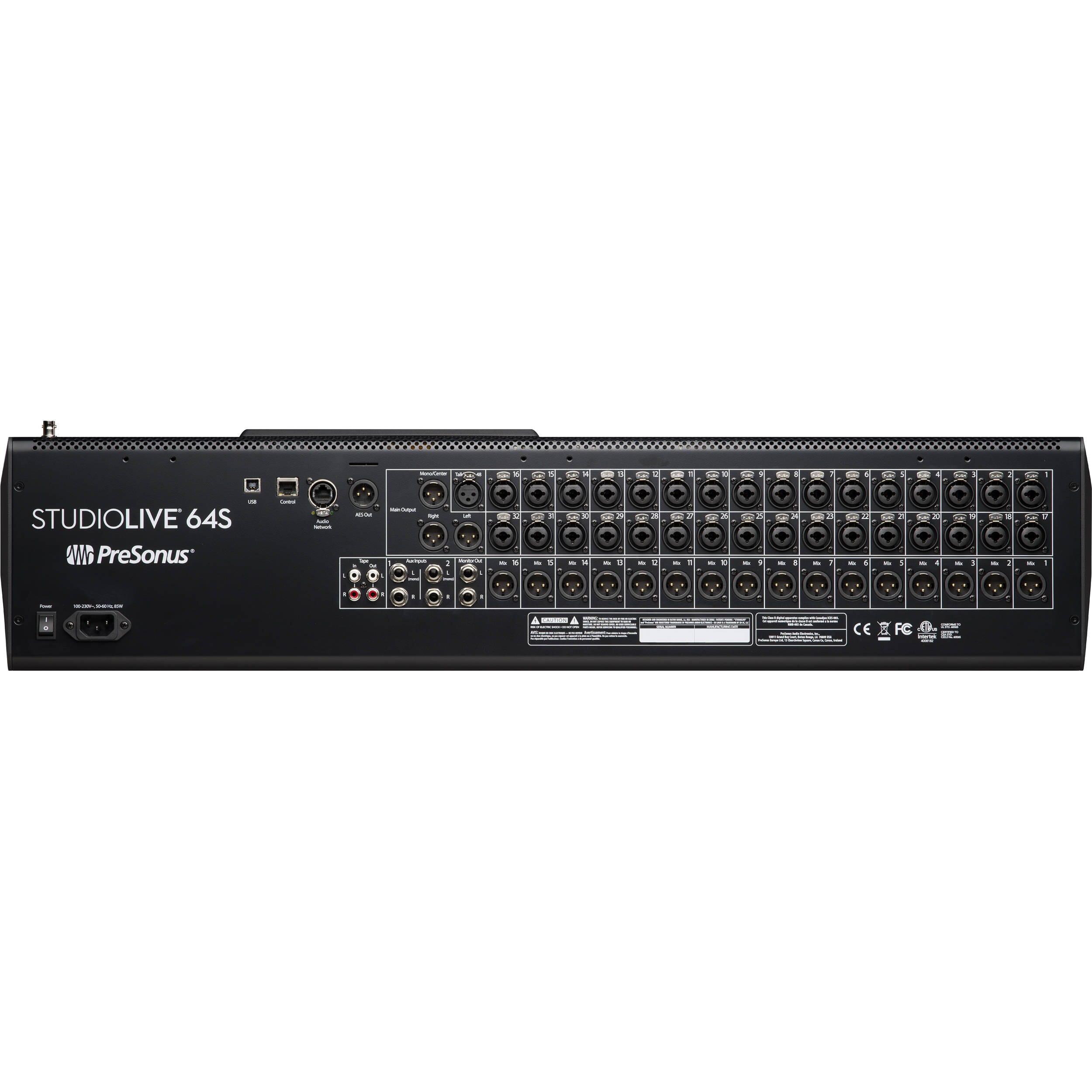 Presonus StudioLive SL64SIII Mezclador Digital 64 canales - USB - Interfaz de Audio Mixers/Consolas PreSonus