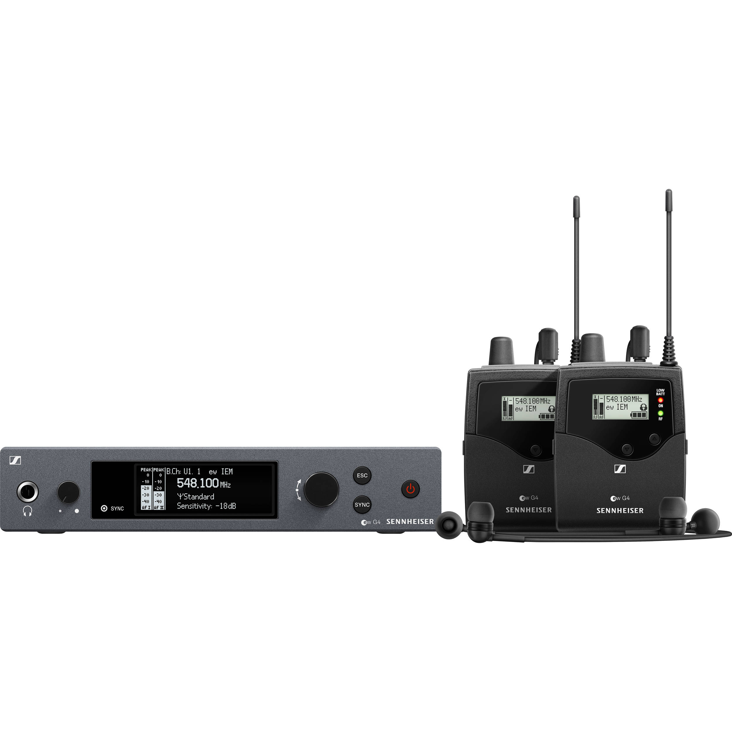 Sennheiser ew IEM G4-Twin Sistema Inalambrico Monitoreo In-ear Banda B