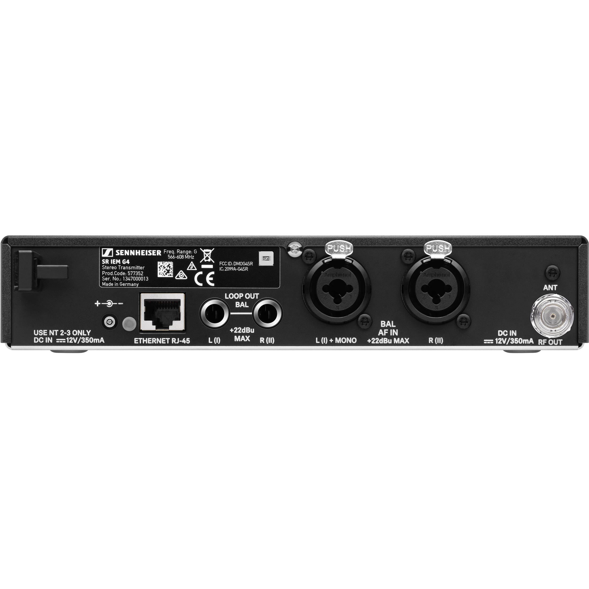 Sennheiser ew IEM G4-Twin Sistema Inalambrico Monitoreo In-ear Banda B