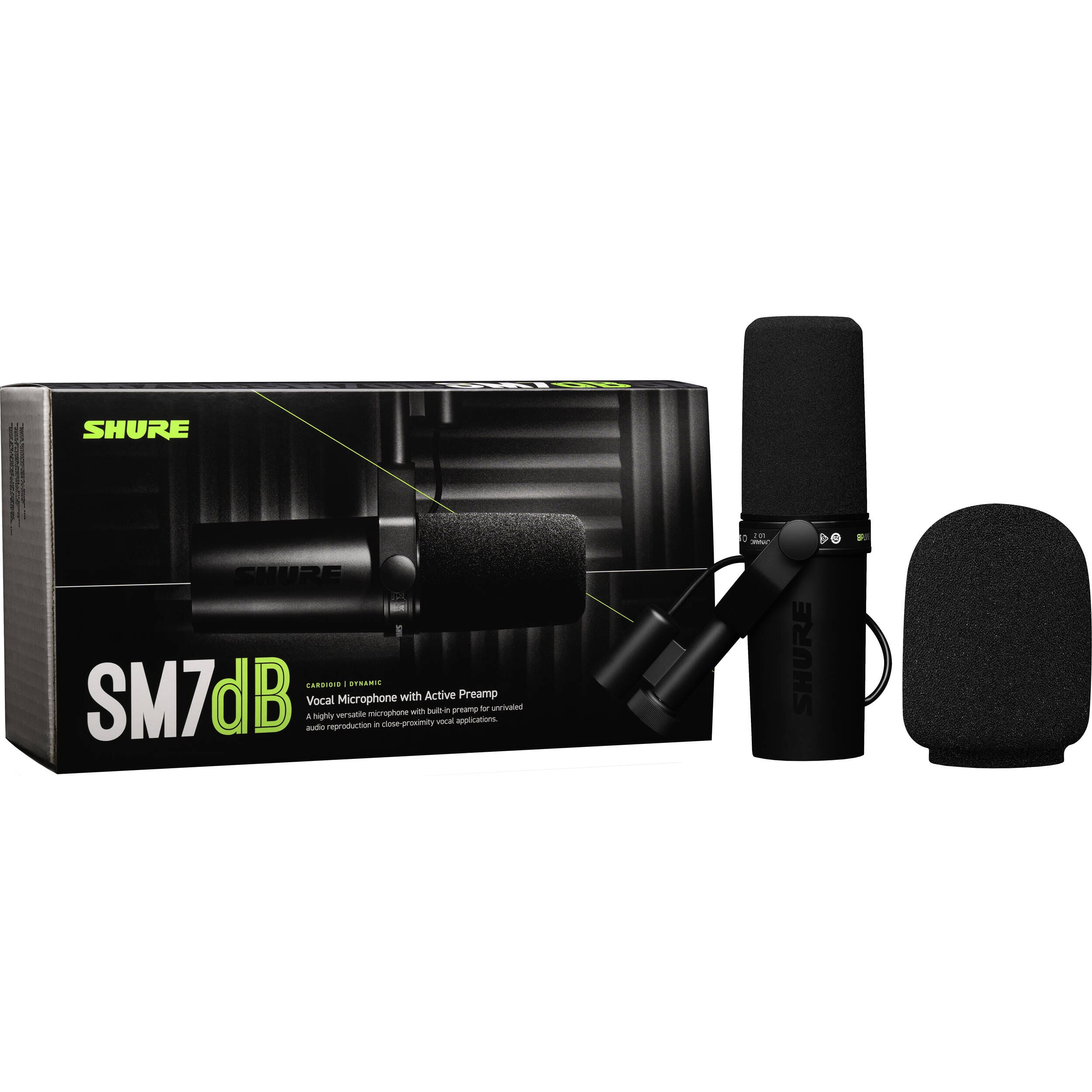 Shure SM7dB Micrófono Dinámico con Preamp Incluido Micrófonos Dinámicos Shure