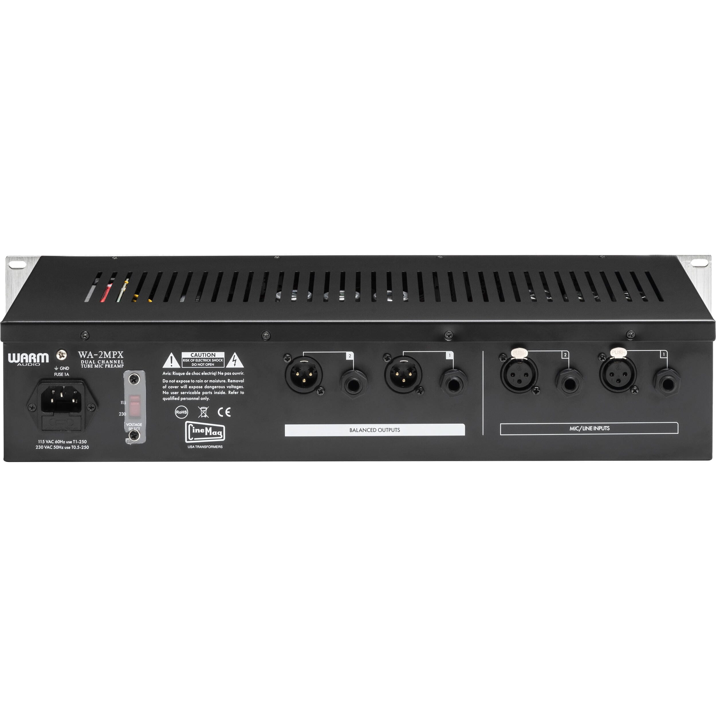 Warm Audio WA 2MPX - Preamplificador de 2 canales a tubo Preamplificadores Warm Audio