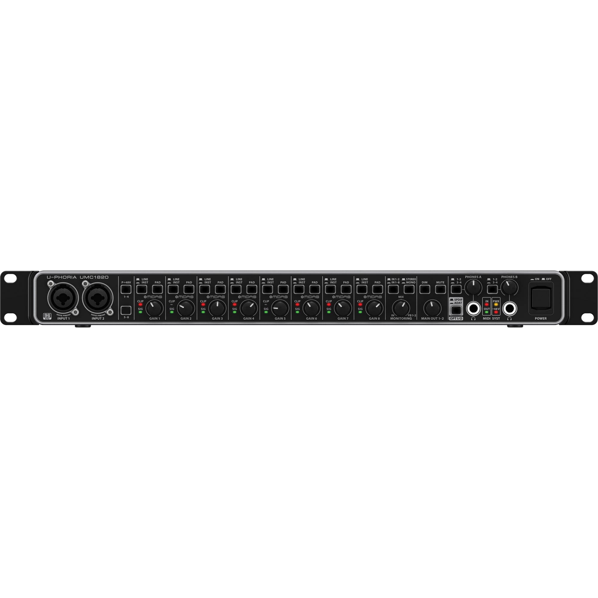 Behringer U-PHORIA UMC1820 Interfaz de Audio USB 18x20 Interfaces de Audio USB Behringer