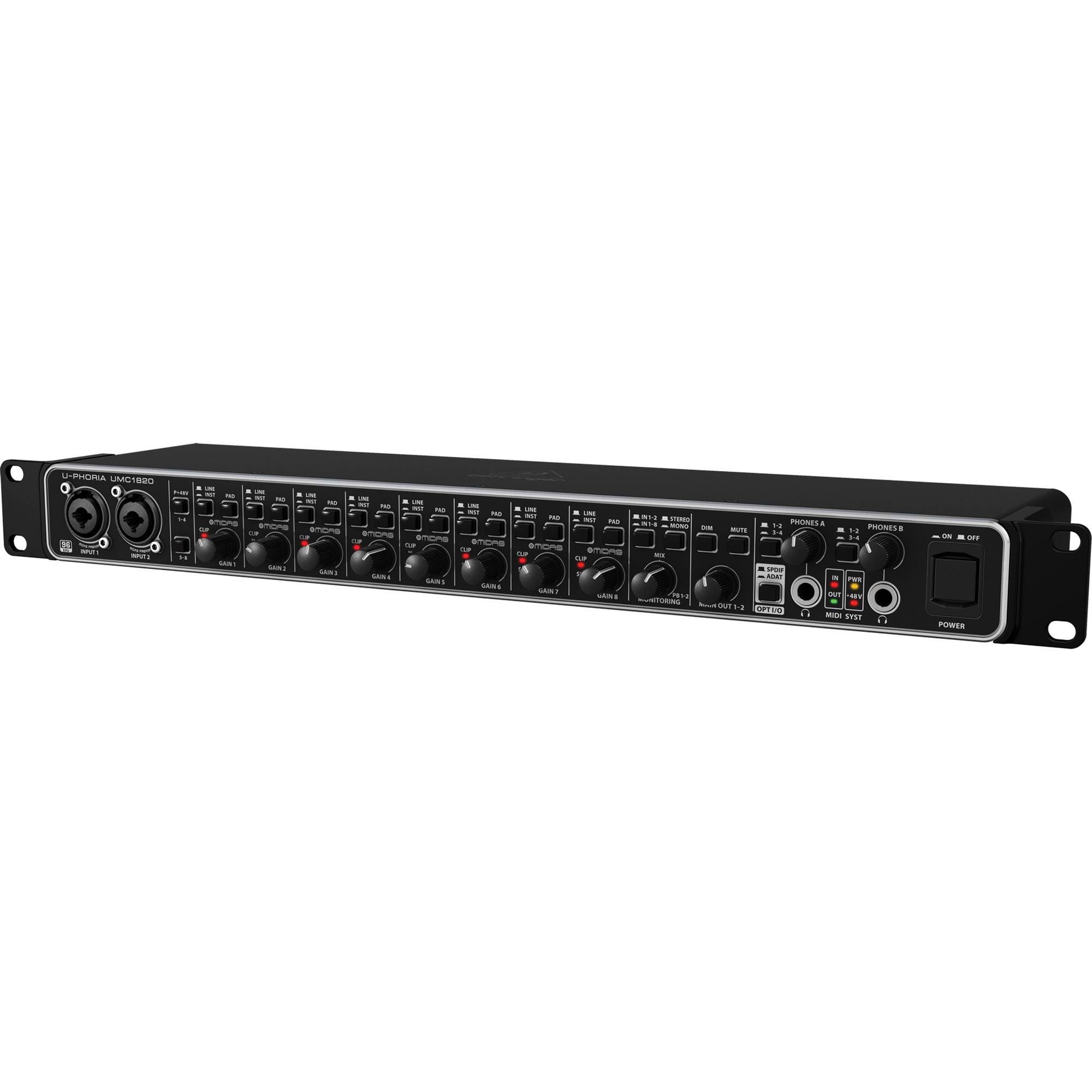 Behringer U-PHORIA UMC1820 Interfaz de Audio USB 18x20 Interfaces de Audio USB Behringer
