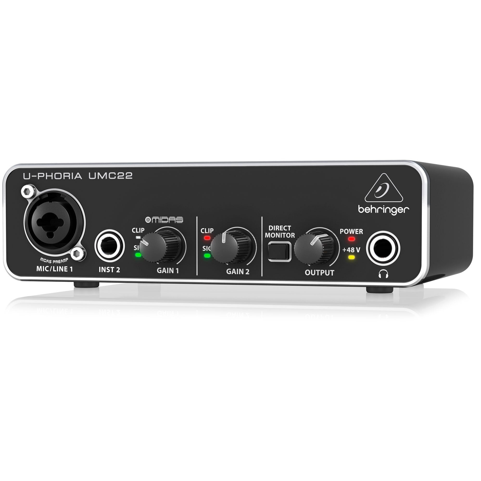 Behringer U-PHORIA UMC22 Interfaz de Audio USB 2x2 Interfaces de Audio USB Behringer