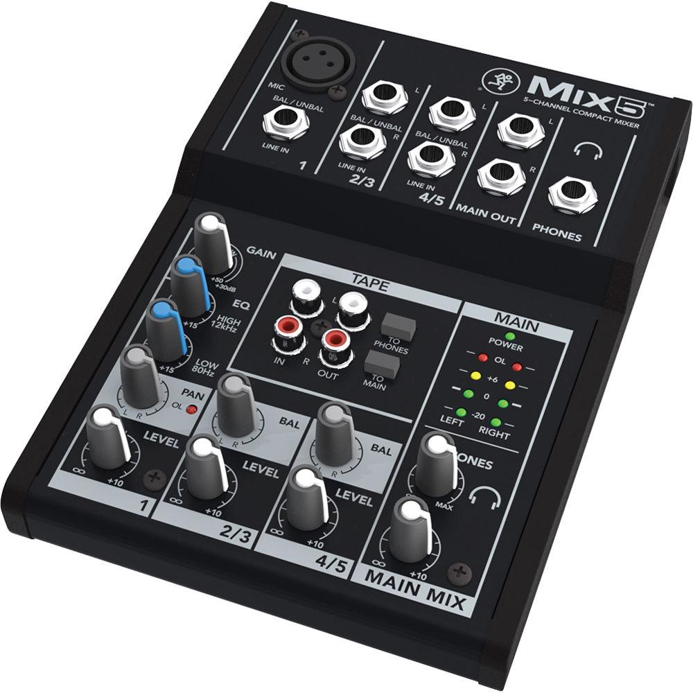 Mackie Mix5 Mixer Compacto De 5 Canales Mixers/Consolas Mackie