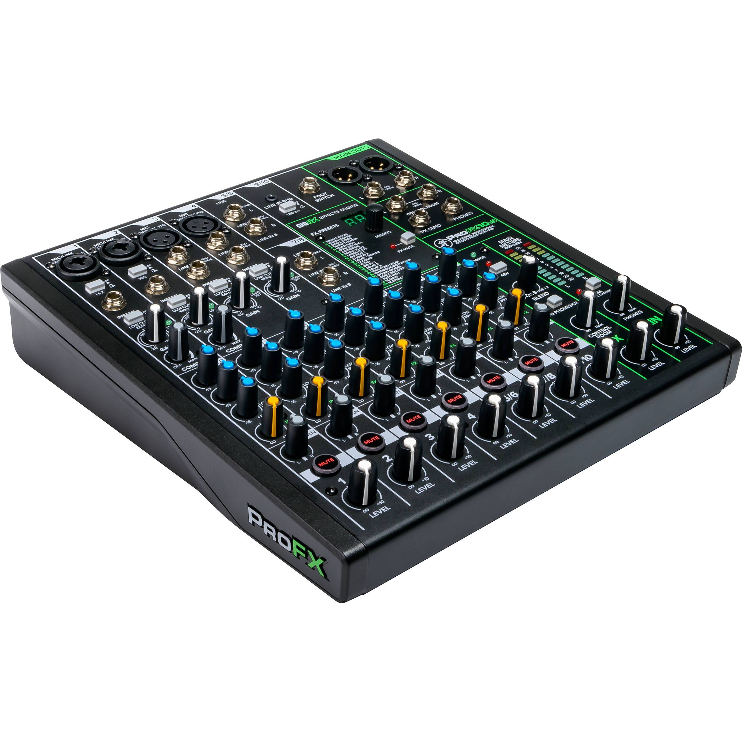 Mackie ProFX10v3 Mixer USB de 10 Canales con Efectos Mixers/Consolas Mackie