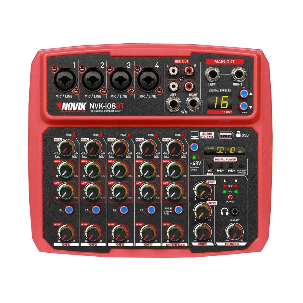 Novik i08BT Red Mixer Análogo de 4 Canales Mixers/Consolas Novik Neo
