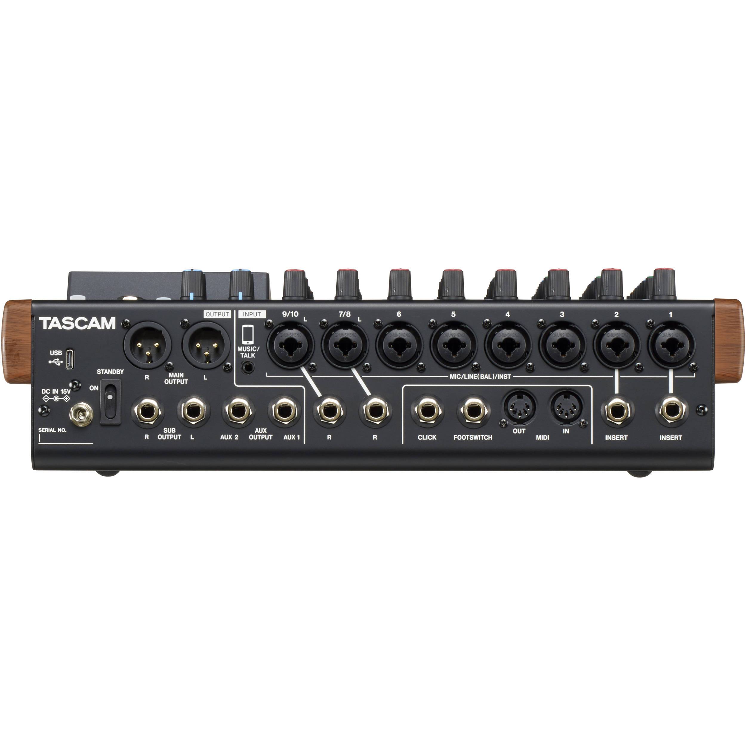 Tascam Model 12 Mixer / Interfaz USB / Grabador Multipista 12 Canales Mixers/Consolas TASCAM