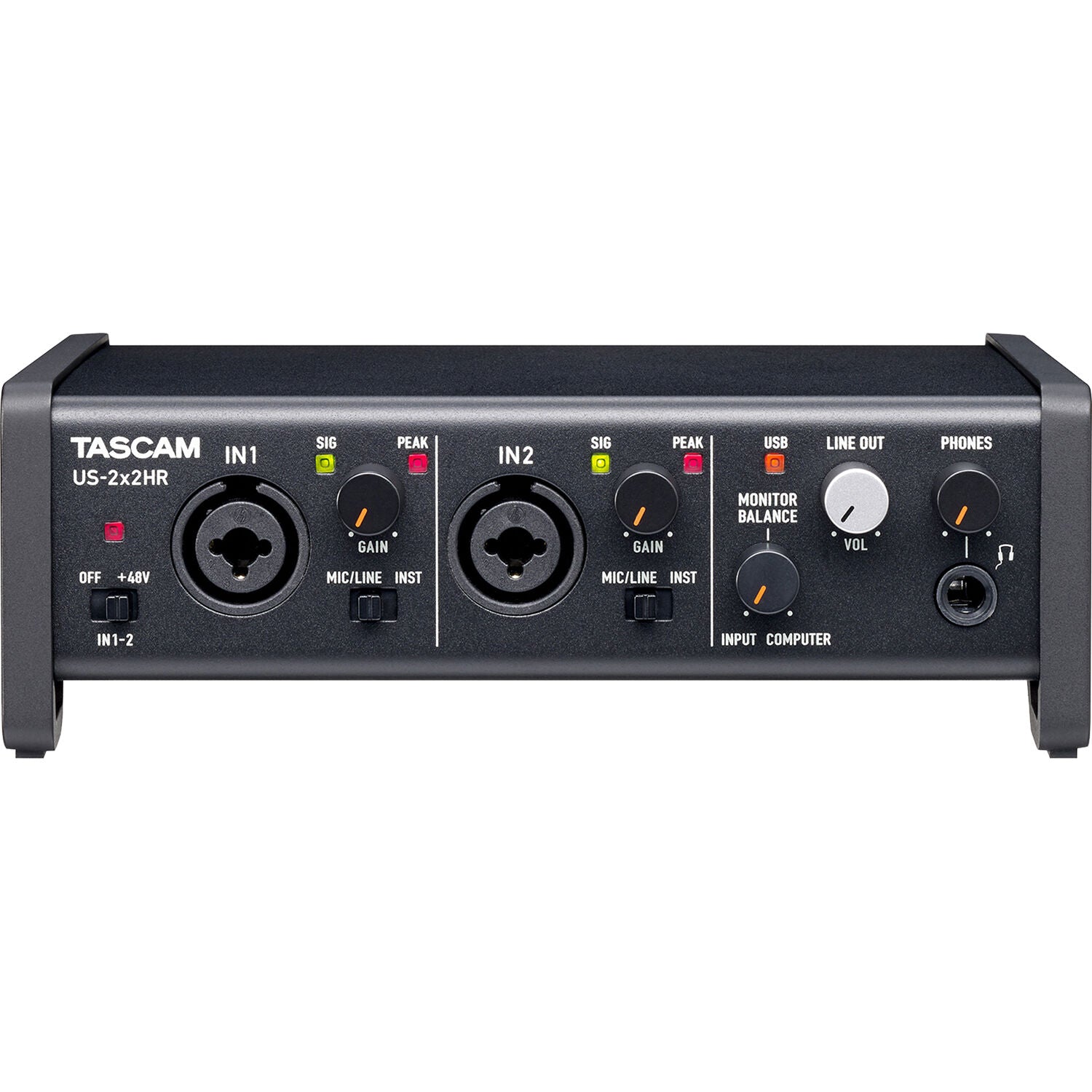 Tascam US-2x2HR Interfaz de Audio USB-C con Loopback Interfaces de Audio USB TASCAM