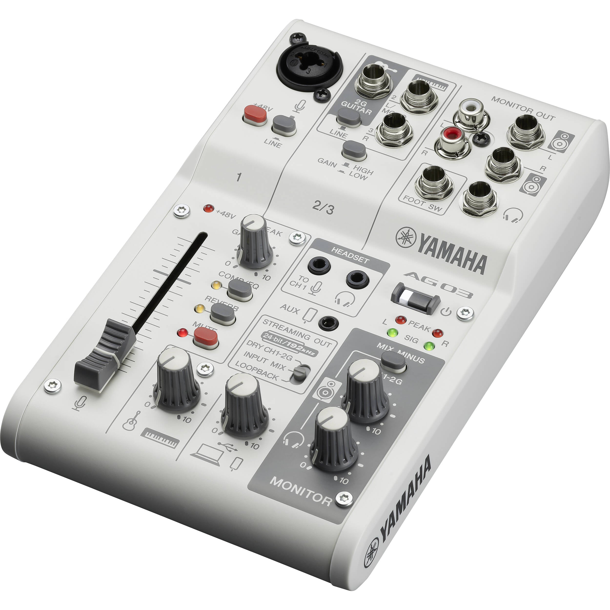 Yamaha AG03MK2 Mixer/Interface Pack Live Streaming con Micrófono y Audífonos YAMAHA