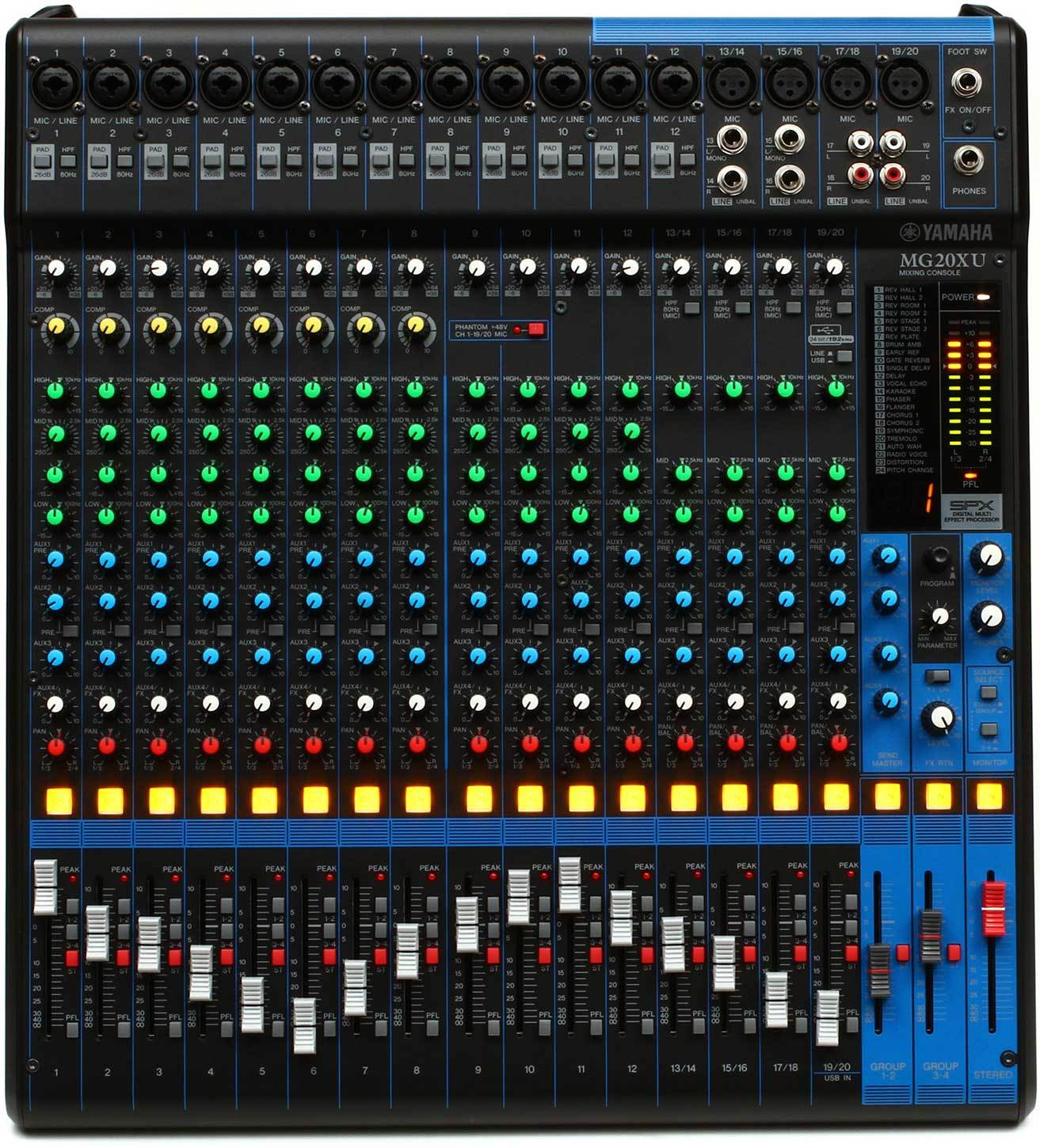 Yamaha MG20XU Mixer Análogo de 20 Canales Otros YAMAHA