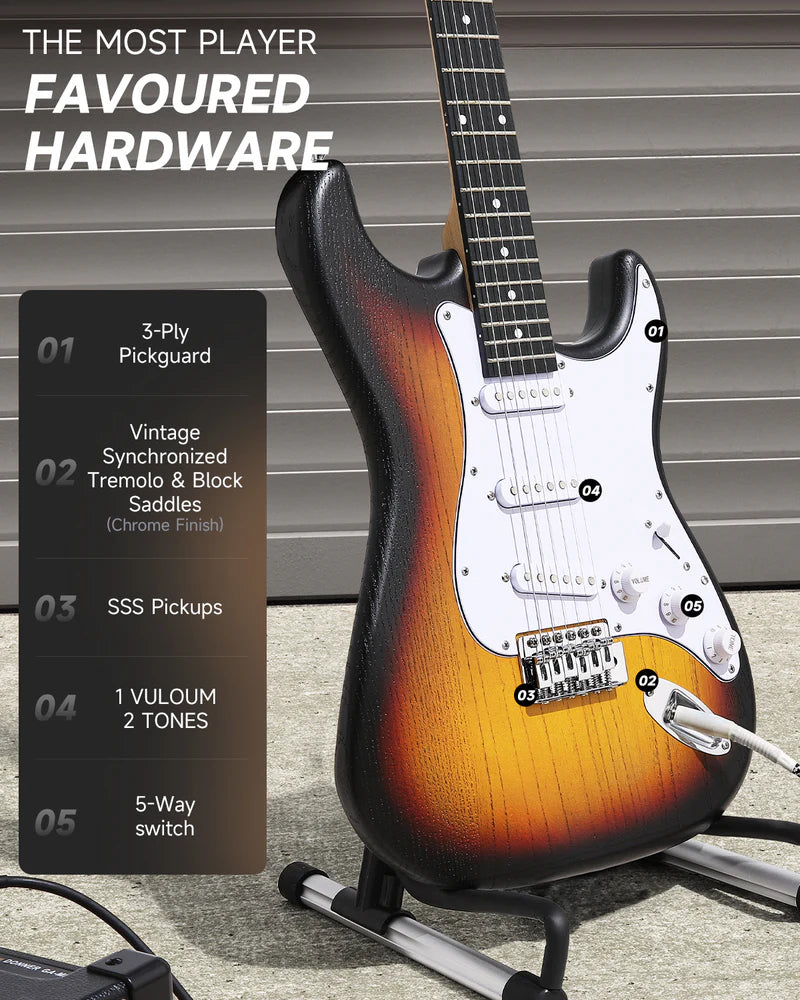 Donner DST-80 ST Set de guitarra eléctrica