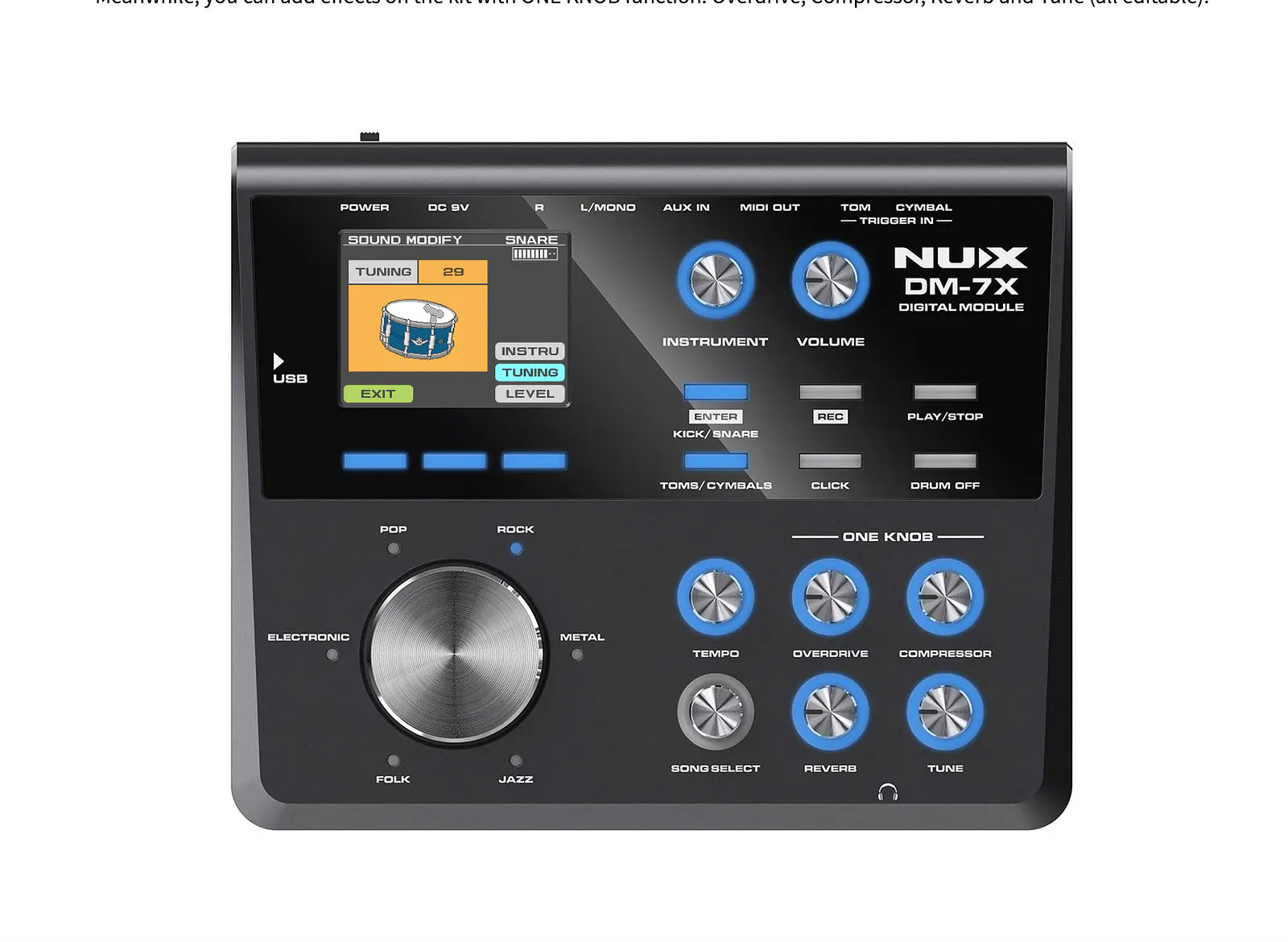 Nux Dm-7X  Batería Electrónica