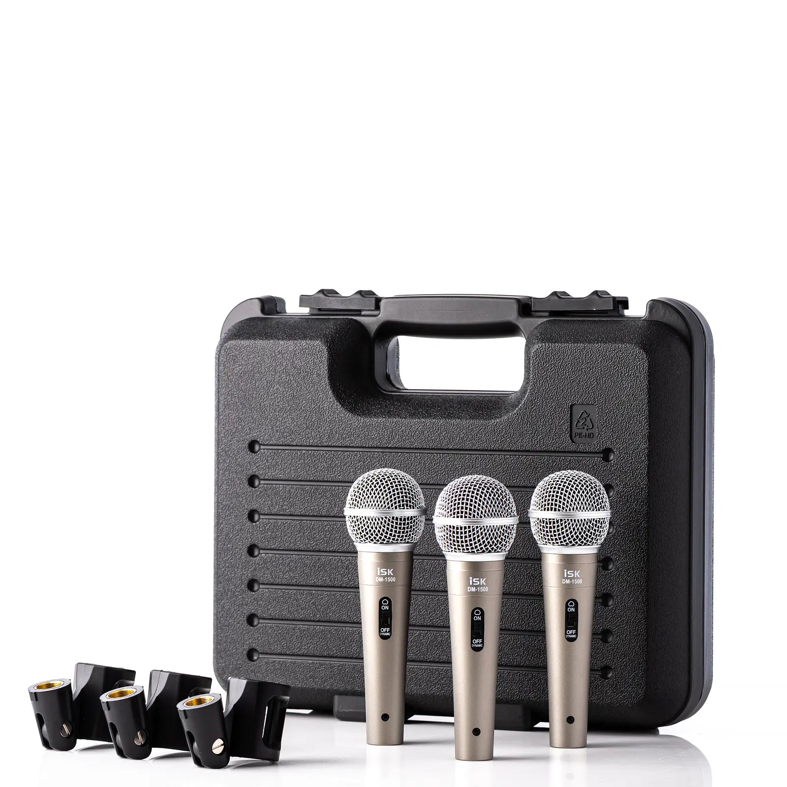 ISK Kit DM-1500KIT Microfono dinámico unidireccional
