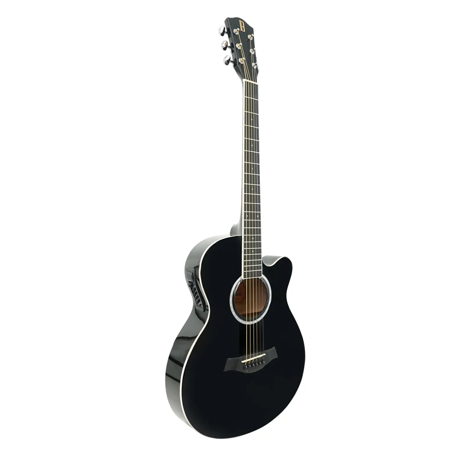 Bilbao BIL-404-EQ-BK Guitarra Eq cuerda met 40" Bands Glossy