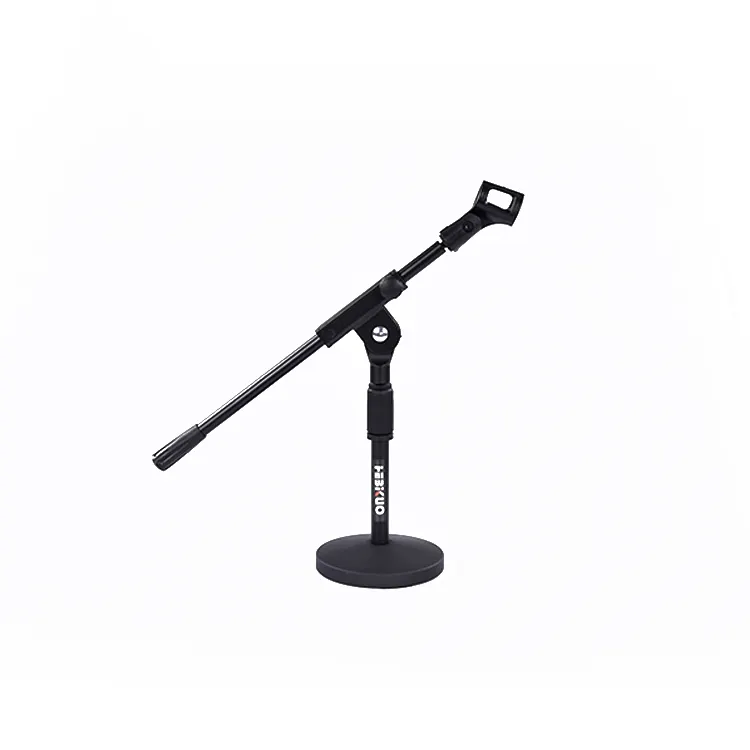 Hebikuo M-210A Soporte de micrófono flexible de mesa con base redonda