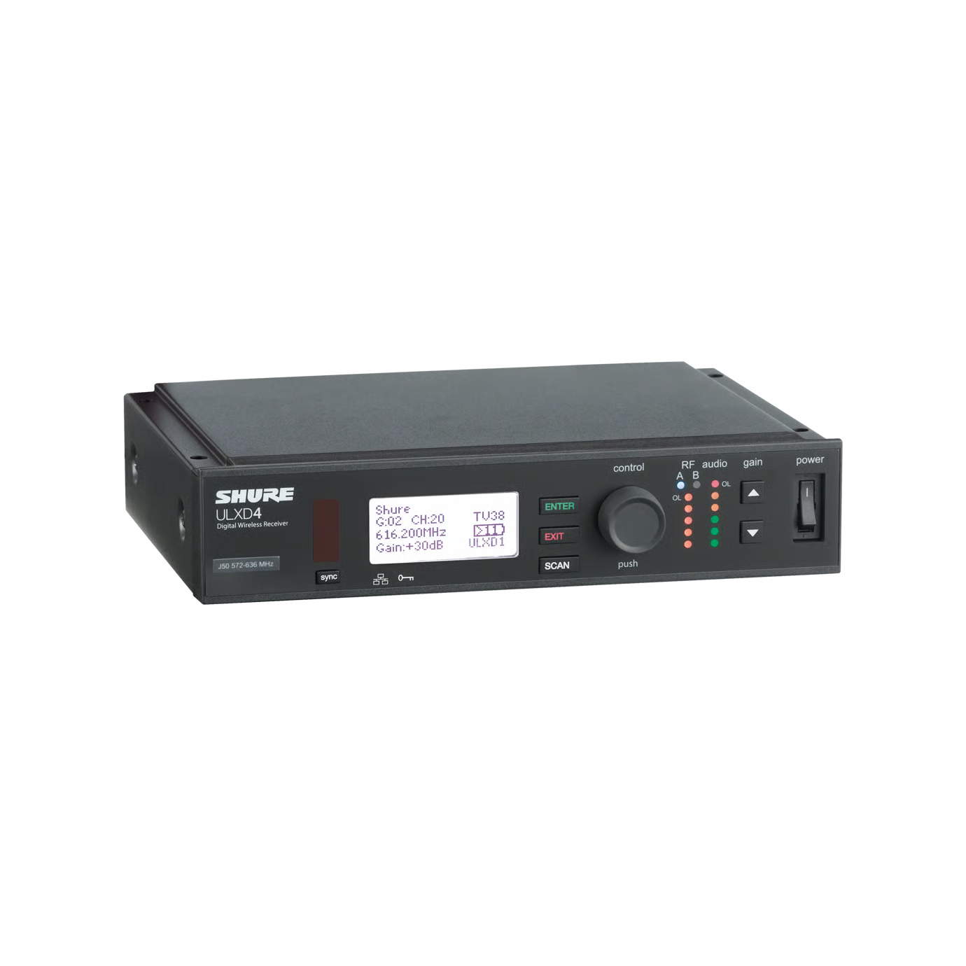 Shure ULXD4 Receptor Inalámbrico Digital Banda G50