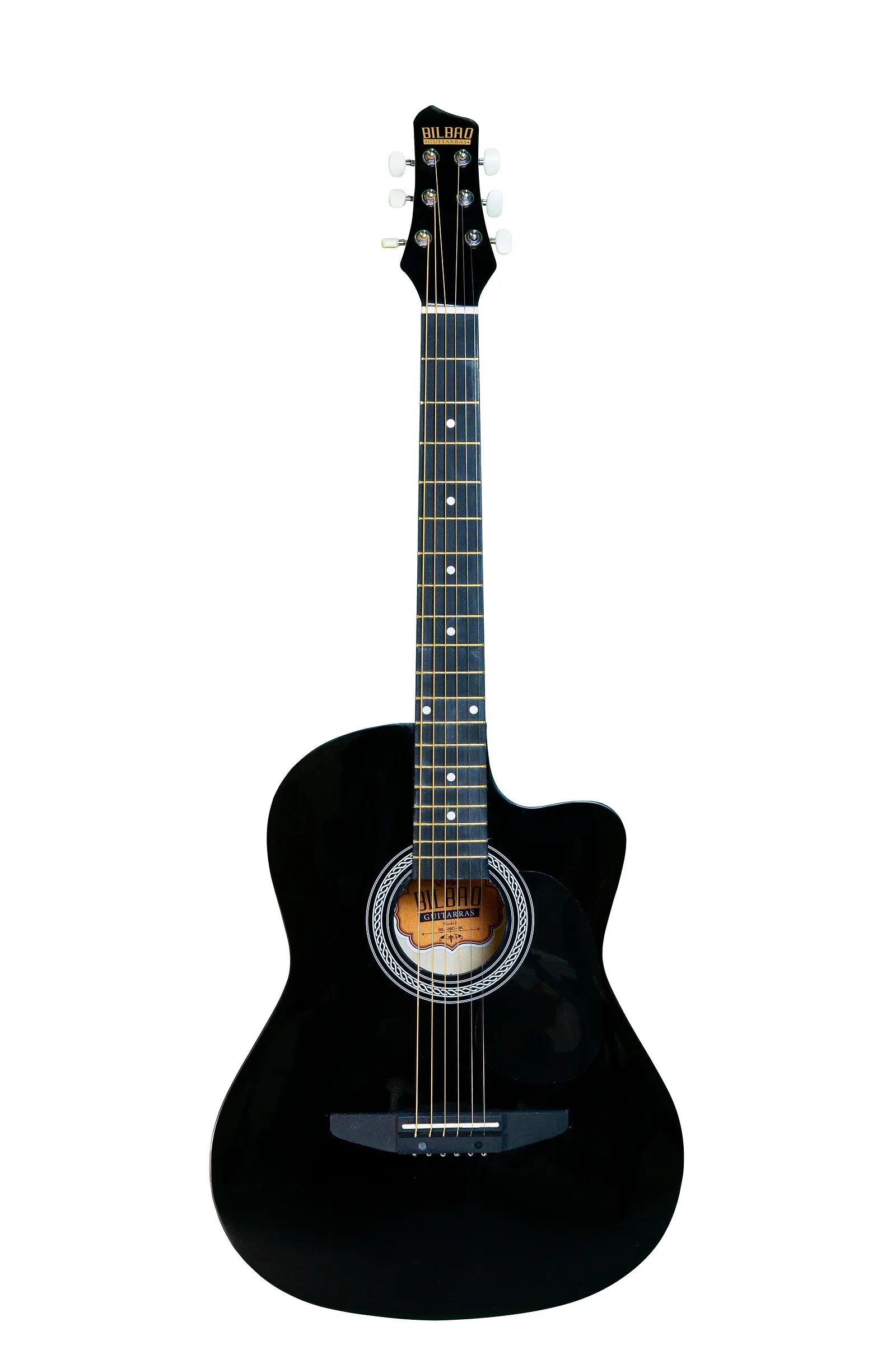 Bilbao BIL-38C-BK Guitarra Acústica + Funda
