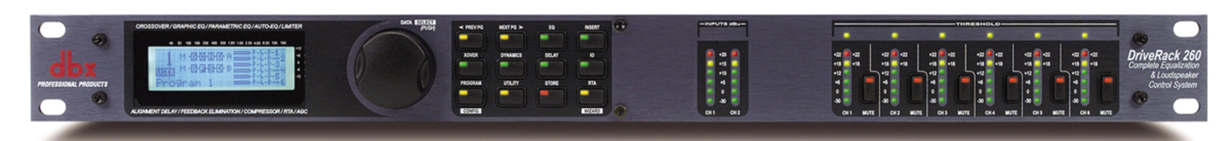 DBX DriveRack 260 Sistema de Gestión de Altavoces