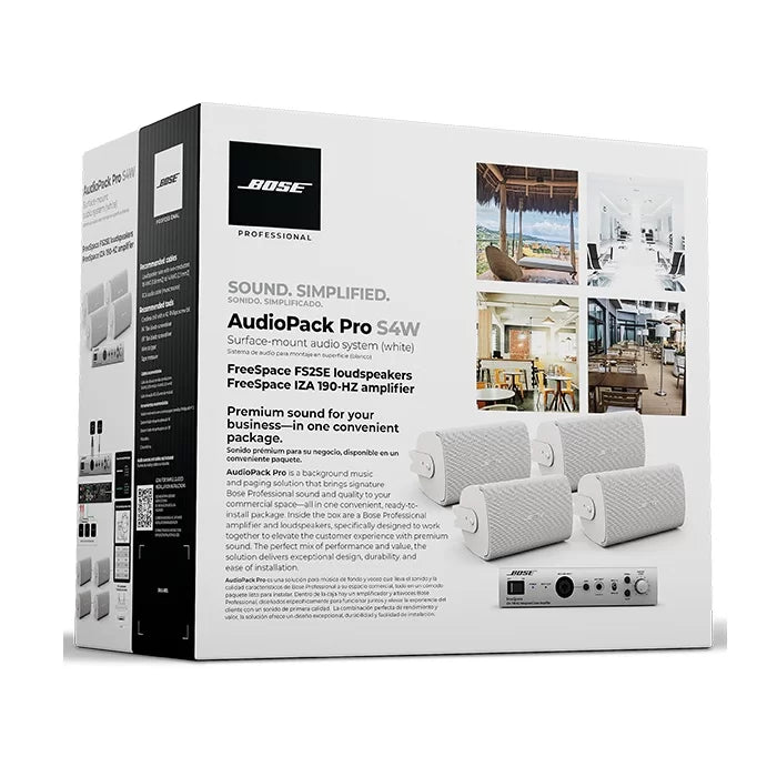 BOSE Audiopack 4 Unidades de FS2SE + 1 Unidad de IZA190-HZ Blanco