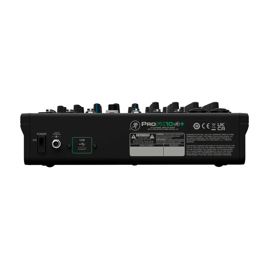 Mackie ProFX10v3+ Consola de 10 Canales con USB-C y Bluetooth