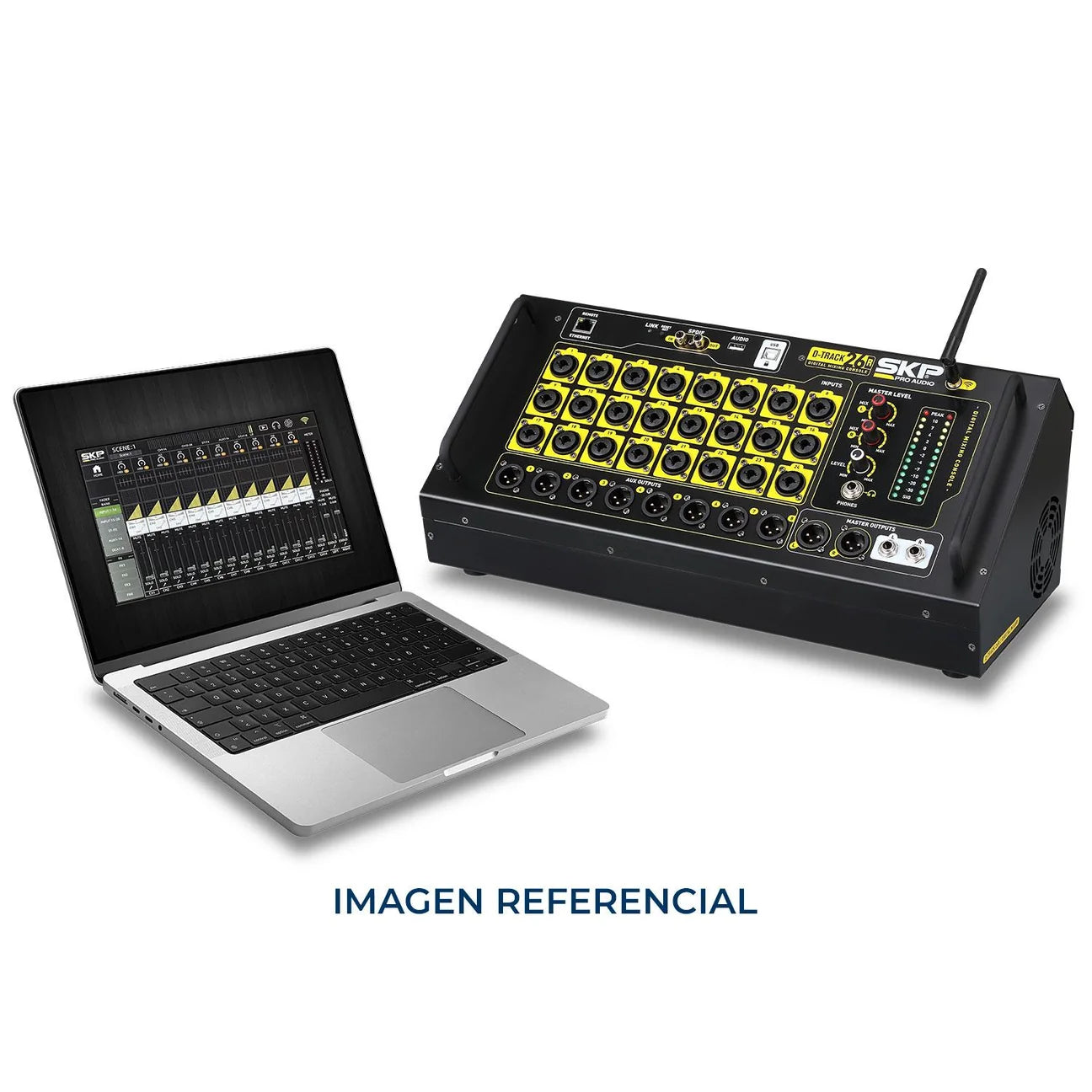 SKP D Track 26R Consola Digital de 24 Canales con Interfaz Multipista USB (16x16)