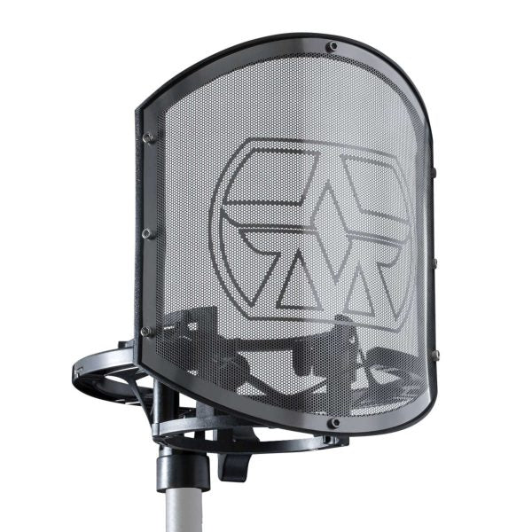 Aston Microphones SwiftShield Shockmount Universal Premium con Filtro Anti Pop de Acero Inoxidable