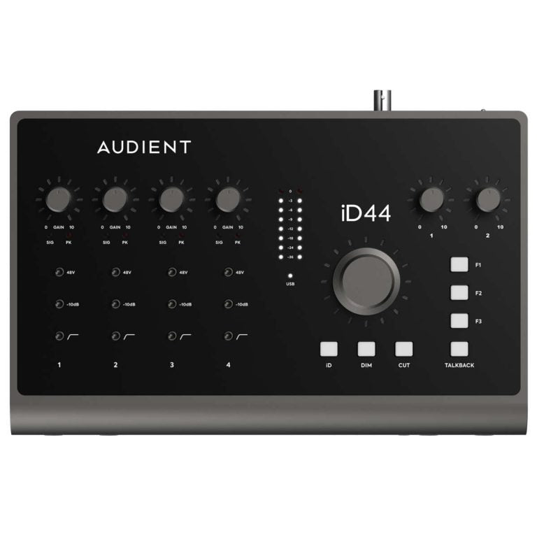 Audient ID44 MKII Interfaz de Audio USB de Alto Desempeño con 4 Entradas y 8 Salidas