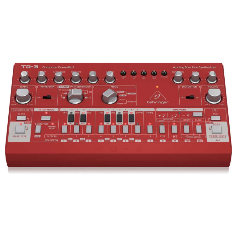 Behringer TD-3-RD Sintetizador Análogo de Linea de Bajo con Secuenciador