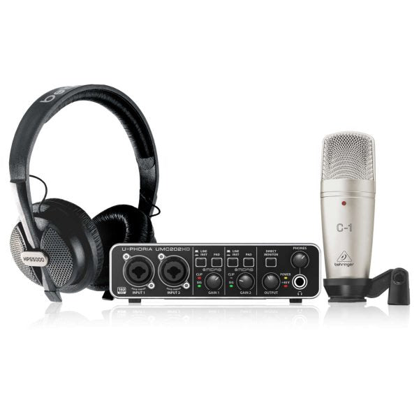 Behringer U-Phoria Studio Pro Pack de Grabación Home Studio Profesional