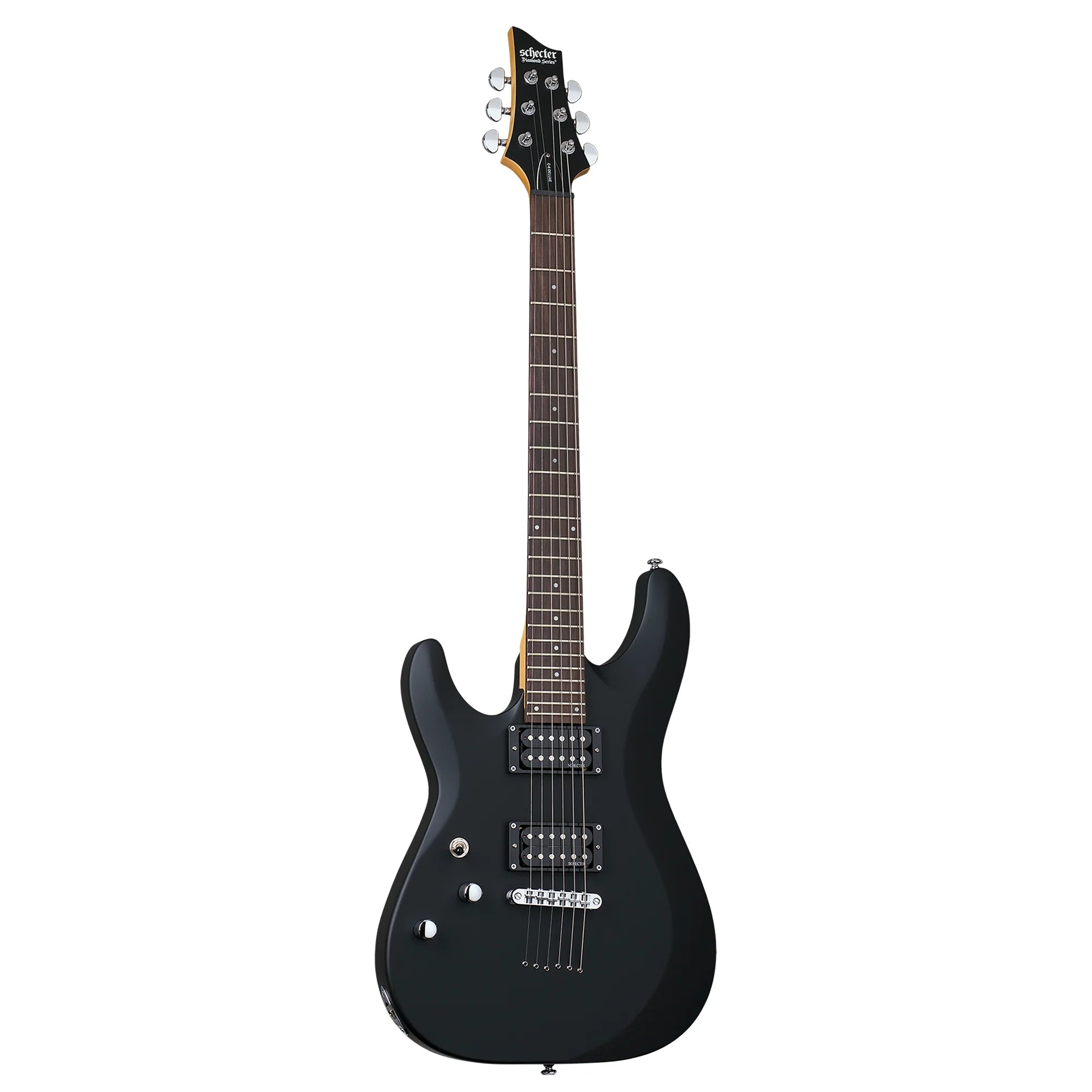 Schecter C-6 Deluxe Left Hand Satin Black Guitarra Eléctrica